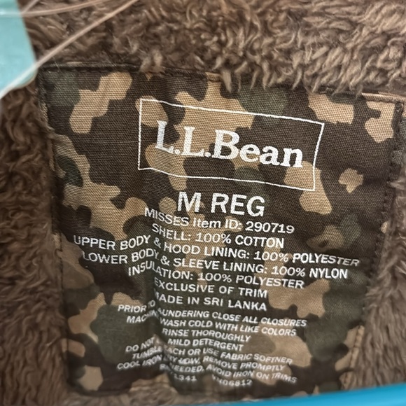 L.L. Bean Green Briar Camouflage Utility explorer parka with fuzzy lining - Picture 2 of 5